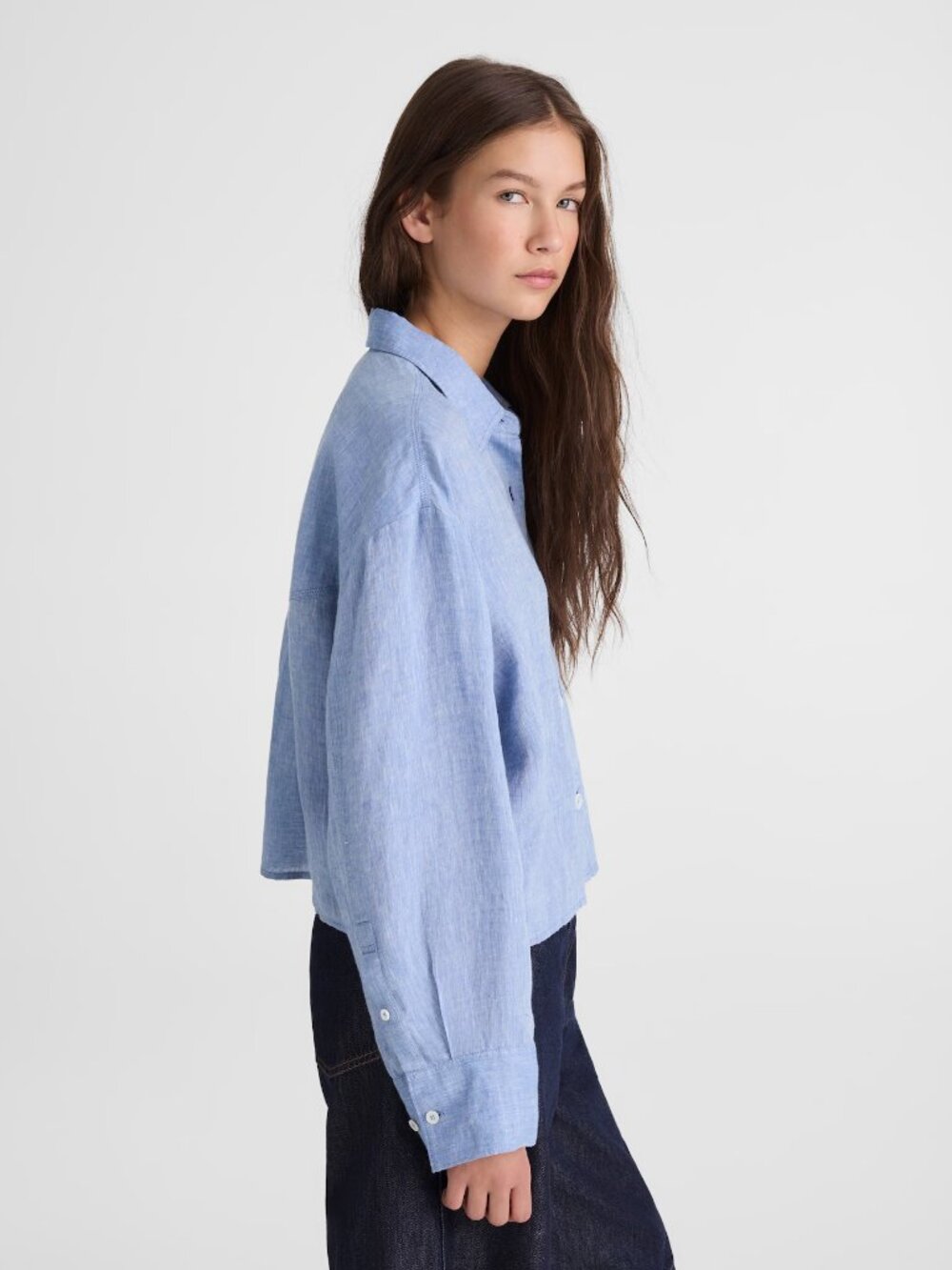 Madewell Straight-Hem Shirt in 100% Linen - Picture 2 of 7